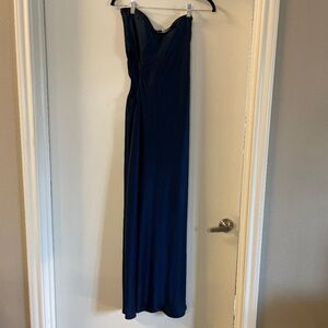 Navy Silk Blue Reformation Dress, Size M
